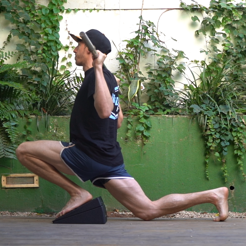 ספליט סקוואט על המדרון הנייד